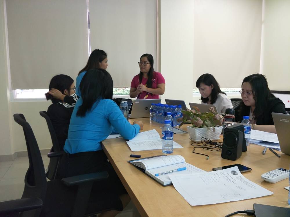 Accounting & finance training at Metro's office