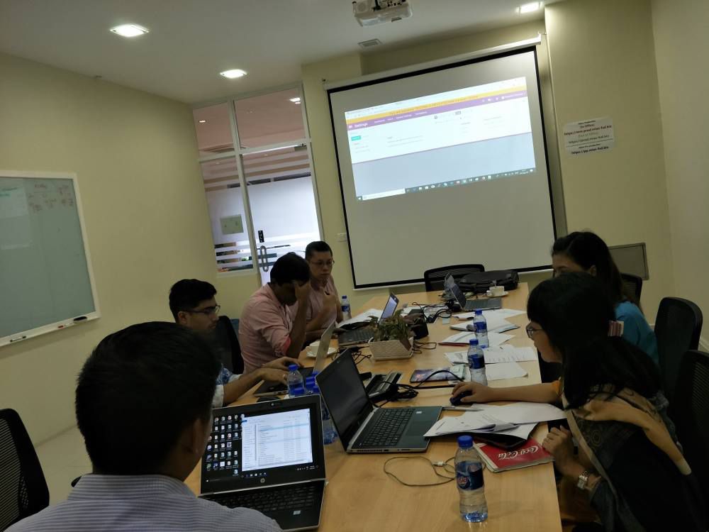 Odoo quality training at Metro's office